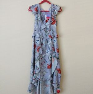 Parker High Low Chiffon Floral dress